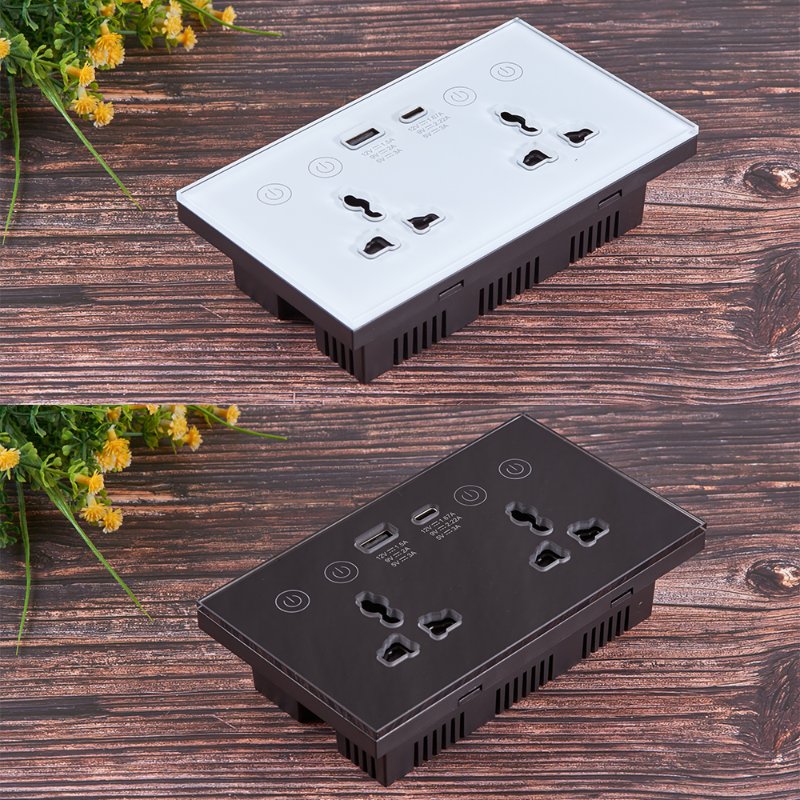 Dual WiFi Smart Wall Plug Socket with USB (RSH-SP214)